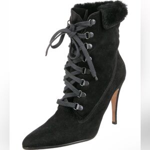Manolo Blahnik hiking heeled boot sz 36.5